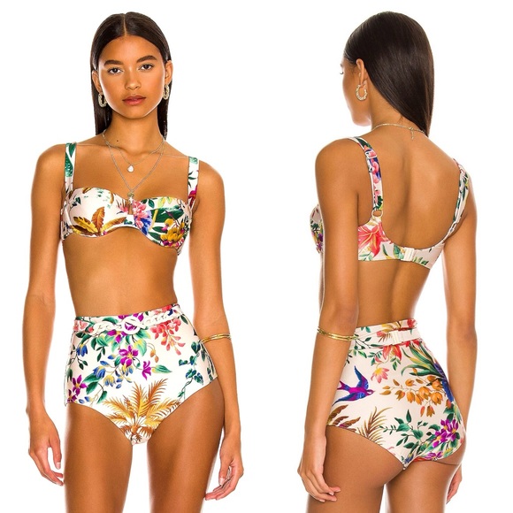 Zimmermann Other - Zimmermann Tropicana Two Piece Bikini Balconette Top  and High Rise Bottoms